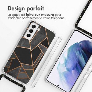 iMoshion Coque Design avec cordon Samsung Galaxy S21 - Black Graphic