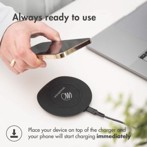 iMoshion Chargeur sans fil Qi Soft Touch - Chargeur sans fil - 10 Watt - Noir