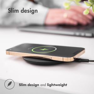 iMoshion Chargeur sans fil Qi Soft Touch - Chargeur sans fil - 10 Watt - Noir
