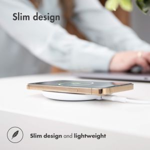 iMoshion Chargeur sans fil Qi Soft Touch - Chargeur sans fil - 10 Watt - Blanc