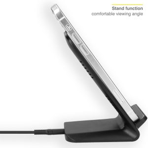 Accezz Chargeur sans fil Qi Desk - Chargeur sans fil - 10 Watt - Noir