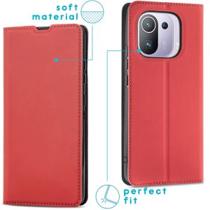 iMoshion Étui de téléphone Slim Folio Xiaomi Mi 11 Pro - Rouge