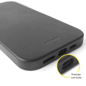 Accezz Coque en cuir avec MagSafe iPhone 12 Mini - Noir