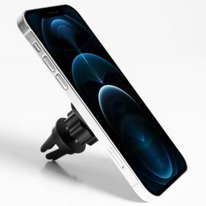 iMoshion Support de téléphone pour voiture pour Samsung Galaxy S21 -  Réglable - Universel - Carbone - Grille de ventilation - Noir