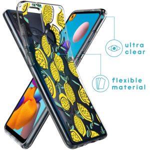 iMoshion Coque Design Samsung Galaxy A21s - Lemon - Jaune