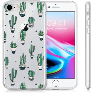 iMoshion Coque Design iPhone SE (2022 / 2020) / 8 / 7 - Allover Cactus
