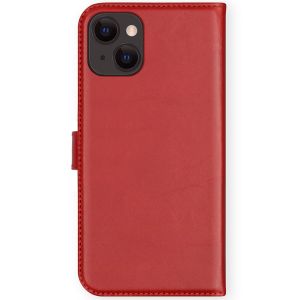 Selencia Étui de téléphone en cuir véritable iPhone 13 Mini - Rouge