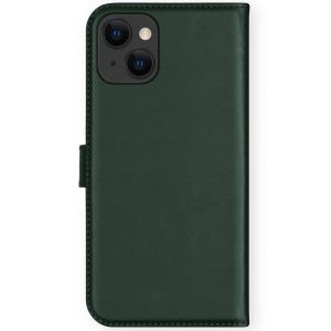 Selencia Étui de téléphone en cuir véritable iPhone 13 Mini - Vert