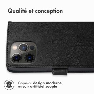 iMoshion Étui de téléphone portefeuille Luxe iPhone 13 Pro Max - Noir
