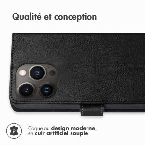 iMoshion Étui de téléphone portefeuille Luxe iPhone 13 Pro - le noir