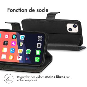 iMoshion Étui de téléphone portefeuille Luxe iPhone 13 - le noir