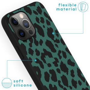 iMoshion Coque Design iPhone 13 Pro Max - Léopard - Noir / Vert