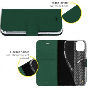 Accezz Étui de téléphone portefeuille Wallet iPhone 13 Mini - Vert