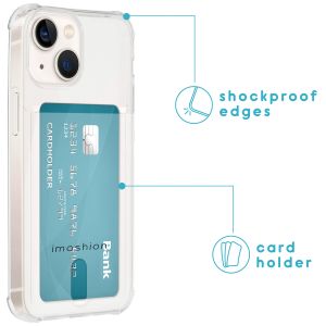 iMoshion ﻿Coque silicone avec support de passe iPhone 13 Mini - Transparent