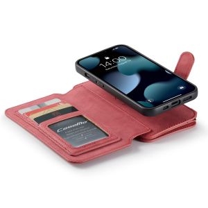 CaseMe Étui luxe 2-en-1 à rabat iPhone 13 - Rouge