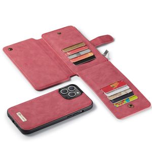 CaseMe Étui luxe 2-en-1 à rabat iPhone 13 Pro - Rouge