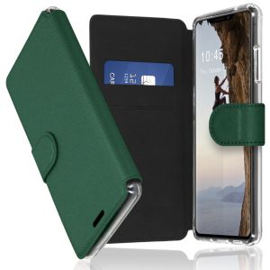 Accezz Étui de téléphone portefeuille Xtreme Wallet iPhone 13 - Vert foncé