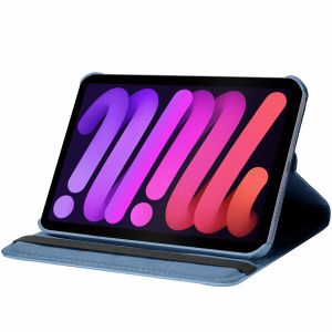 iMoshion Coque tablette rotatif à 360° iPad Mini 6 (2021) - Bleu foncé