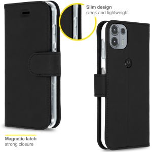 Accezz Étui de téléphone Wallet Motorola Edge 20 Lite - Noir