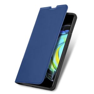 iMoshion Étui de téléphone Slim Folio Motorola Moto Edge 20 - Bleu foncé