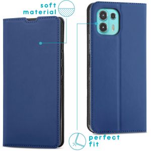 iMoshion Étui de téléphone Slim Folio Motorola Moto Edge 20 Lite - Bleu