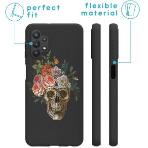 iMoshion Coque Design Samsung Galaxy A32 (5G) - Flower skull