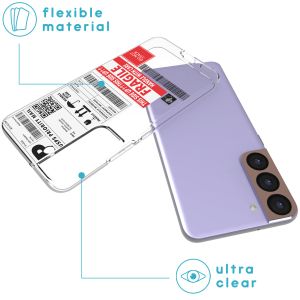 iMoshion Coque Design Samsung Galaxy S22 - Shipping label