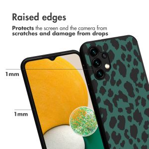 iMoshion Coque Design Samsung Galaxy A13 (5G) / A04s - Green Leopard
