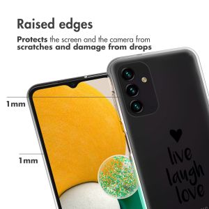 iMoshion Coque Design Samsung Galaxy A13 (5G) / A04s - Live Laugh Love