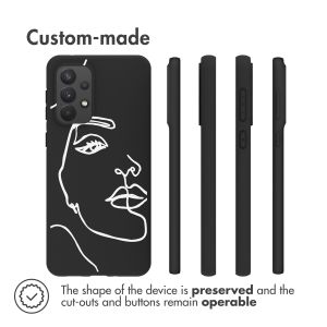iMoshion  Coque Design Samsung Galaxy A33 - Line Art Woman Black 