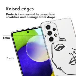 iMoshion  Coque Design Samsung Galaxy A53 - Line Art Woman White