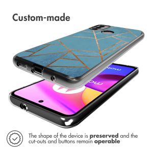 iMoshion Coque Design Motorola Moto E30 / E40 - Blue Graphic