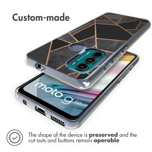 iMoshion Coque Design Motorola Moto G60 - Black Graphic