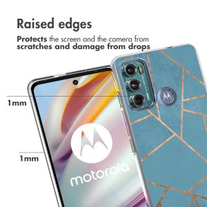 iMoshion Coque Design Motorola Moto G60 - Blue Graphic
