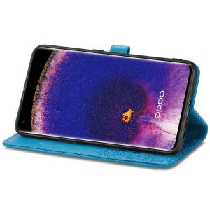 iMoshion Etui de téléphone Mandala Oppo Find X5 5G - Turquoise