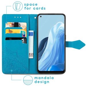 iMoshion Etui de téléphone Mandala Oppo Find X5 Lite 5G - Turquoise