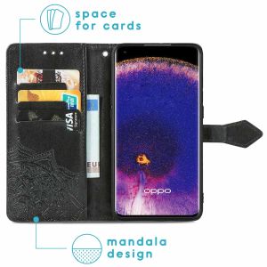iMoshion Etui de téléphone Mandala Oppo Find X5 Pro 5G - Noir