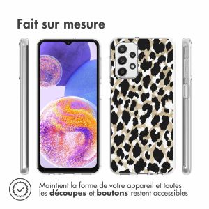 iMoshion Coque Design Galaxy A23 (5G) - Léopard - Noir / Vert