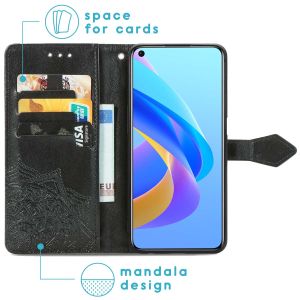 iMoshion Etui de téléphone portefeuille Mandala Oppo A76 (4G) - Noir