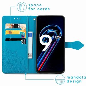 iMoshion Etui de téléphone portefeuille Mandala Realme 9 Pro Plus - Turquoise