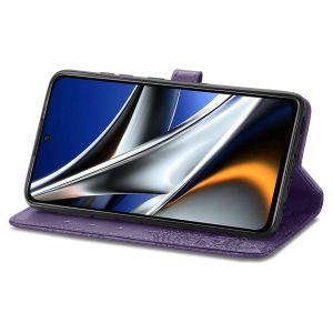 iMoshion Etui de téléphone portefeuille Mandala Xiaomi Poco X4 Pro 5G - Violet