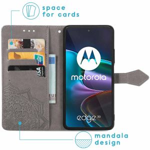 iMoshion Etui de téléphone portefeuille Mandala Motorola Edge 30 - Gris
