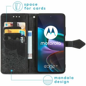 iMoshion Etui de téléphone portefeuille Mandala Motorola Edge 30 - Noir