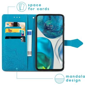 iMoshion Etui de téléphone portefeuille Mandala Motorola Moto G52 / G82 - Turquoise