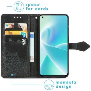 iMoshion Etui de téléphone portefeuille Mandala OnePlus Nord 2T - Noir