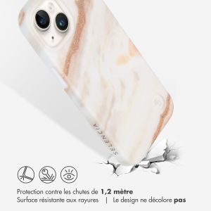 Selencia Aurora Coque Fashion iPhone 14 - ﻿Coque durable - 100 % recyclée - Marbre Blanc