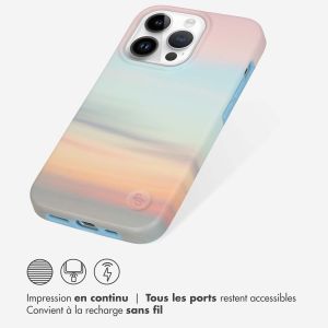 Selencia Aurora Coque Fashion iPhone 14 Pro - ﻿Coque durable - 100 % recyclée - Sky Sunset Multicolor