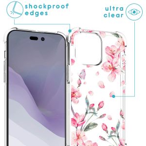 iMoshion Coque Design avec cordon iPhone 14 Pro Max - Blossom Watercolor