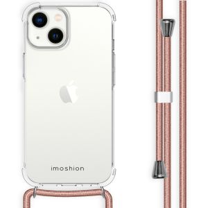 iMoshion Coque avec cordon iPhone 14 - Rose Dorée