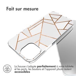 iMoshion Coque Design iPhone 14 - White Graphic